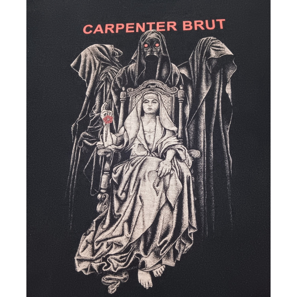Carpenter Brut Adult Medium Band T-shirt Art Horror Black Tee Progressive Metal - Picture 3 of 5